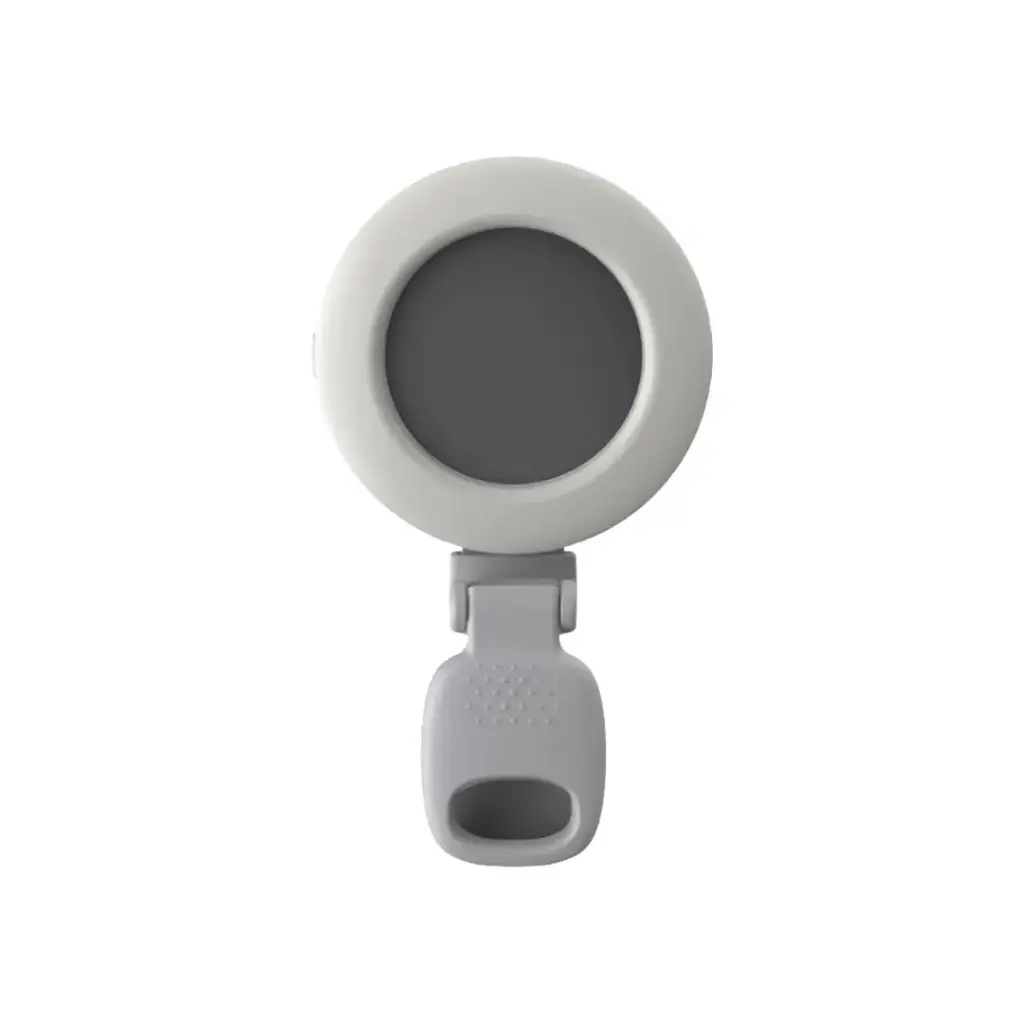 اضائة مرآة سيلفي محمولة وقابلة للطي مع مشبك من بورودو لايف ستايل - ابيض | Porodo Lifestyle Portable Mini Selfie Mirror Ring Light Foldable Clip – White