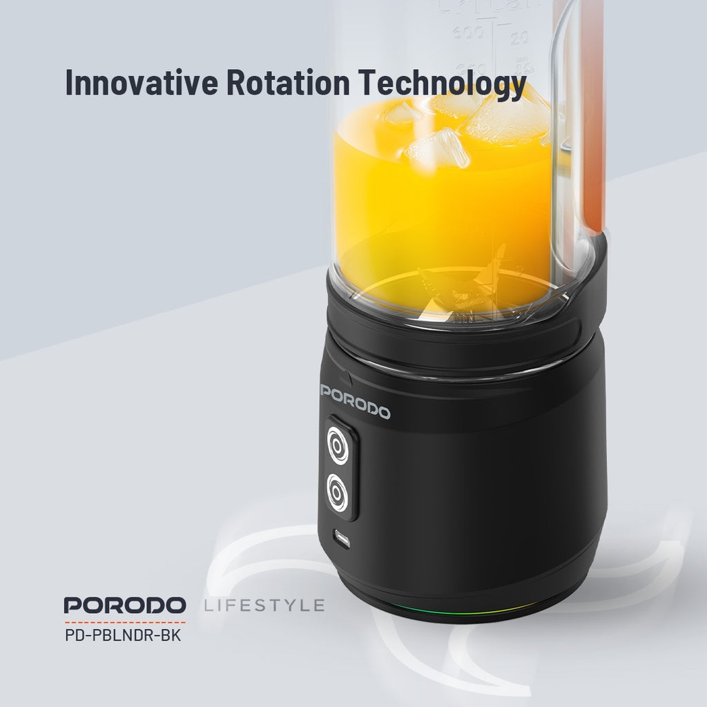 خلاط محمول بورودو, 6 شفرات وبقدرة 240 واط وسعة 700 مل | Porodo 240W 6 Blade Portable Blender 700ML.
