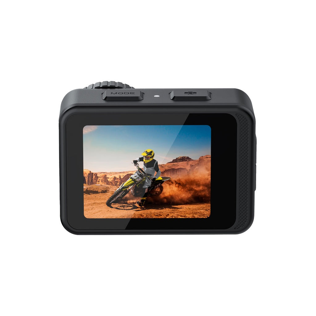 كاميرا اكشن مضادة للماء بدقة 5K من بورودو, مع شاشة لمس ودعم WiFi - اسود | Porodo Waterproof 5K Action Camera with WiFi & Touch Screen – Black