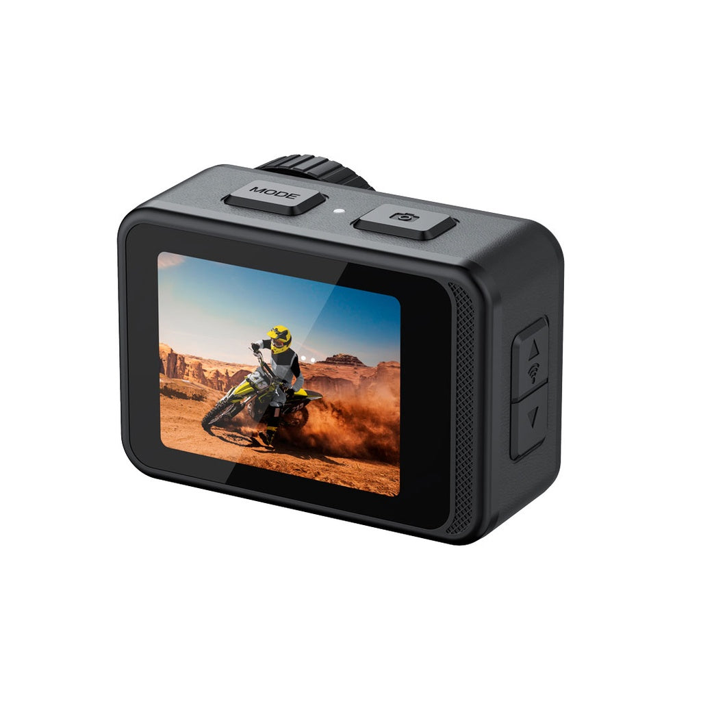 كاميرا اكشن مضادة للماء بدقة 5K من بورودو, مع شاشة لمس ودعم WiFi - اسود | Porodo Waterproof 5K Action Camera with WiFi & Touch Screen – Black