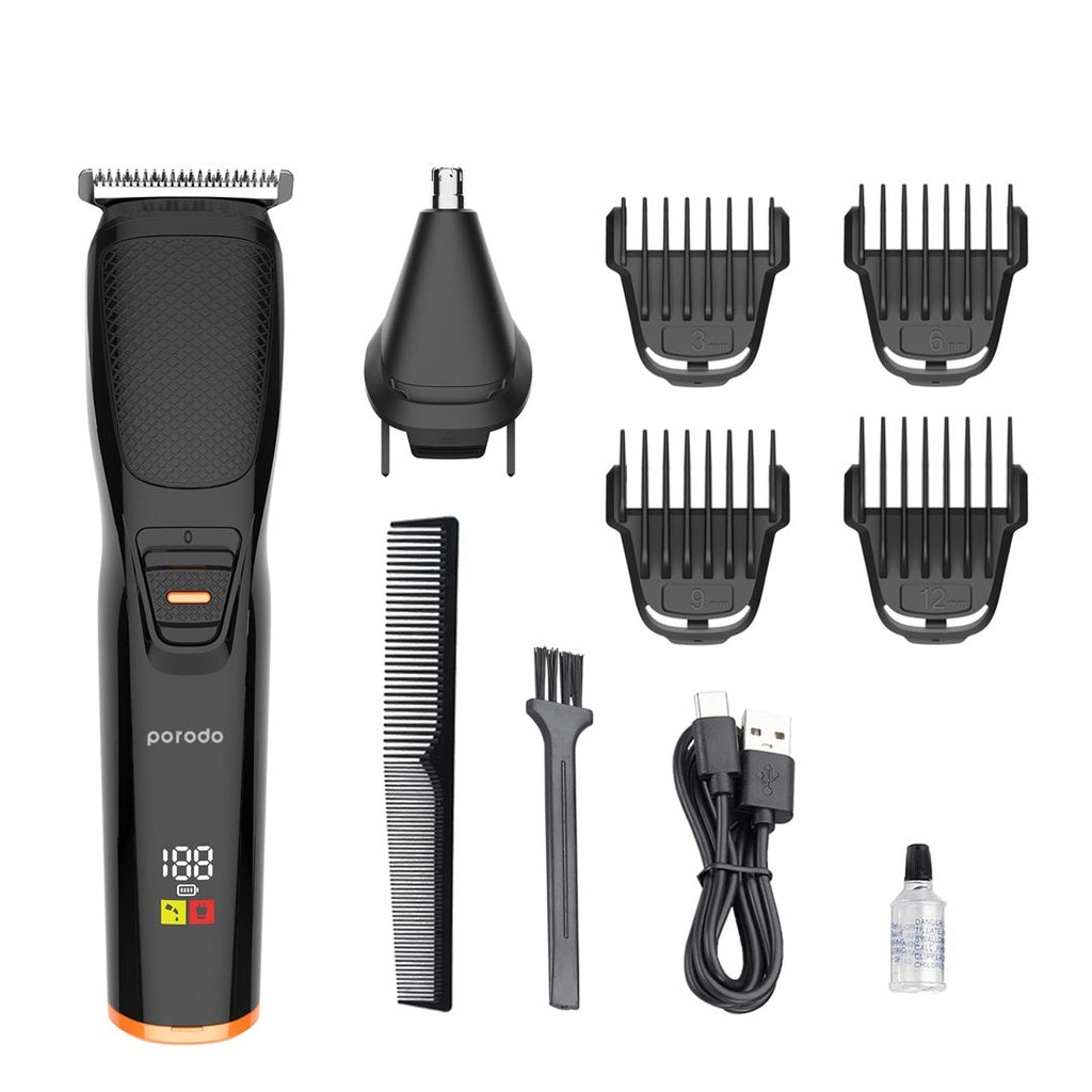 ماكينة حلاقة اللحية متعددة الاستخدام من بورودو لايف ستايل, حلاقة ناعمة وسلسة | Porodo Lifestyle Multi-purpose Beard Trimmer And Smooth Seamless Shave
