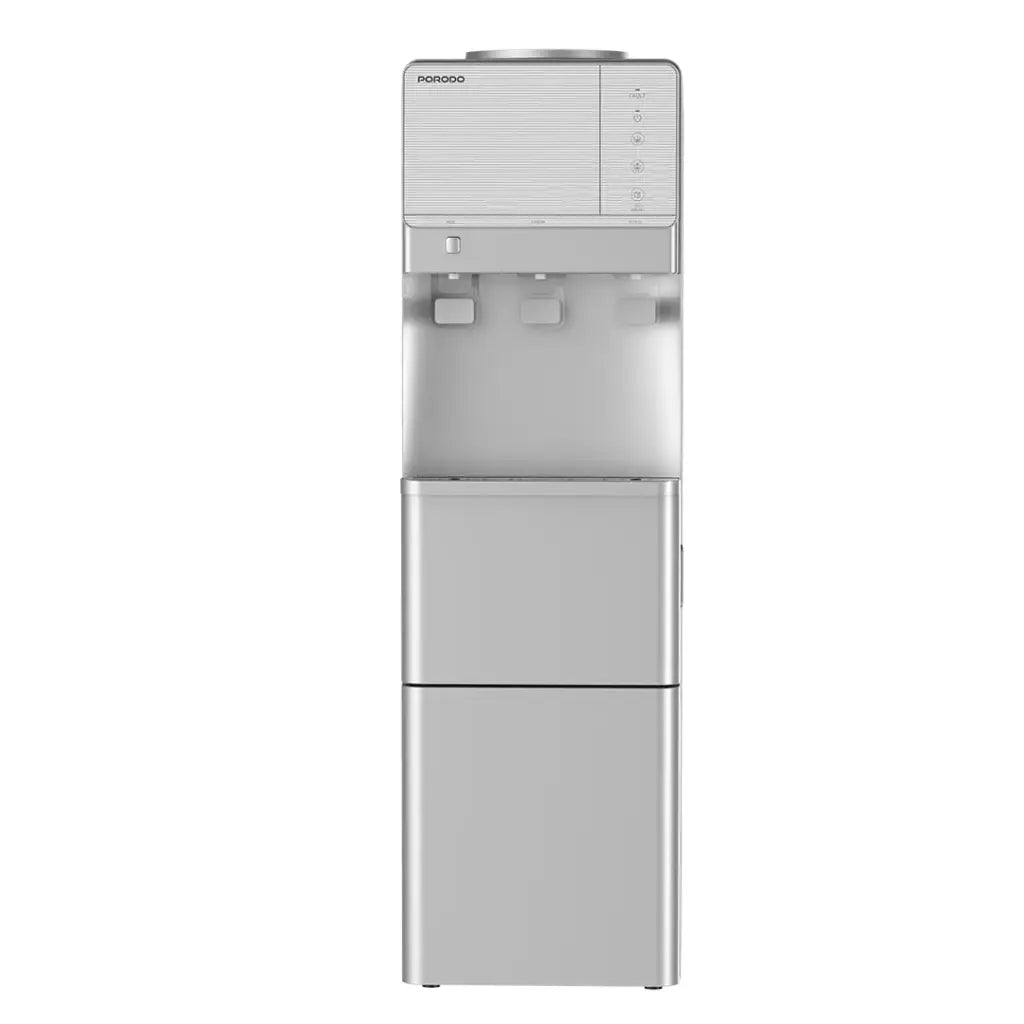 براد مياه مع صانع ثلج من بورودو لايف ستايل - فضي | Porodo Lifestyle Water Dispenser & Ice Maker – Silver