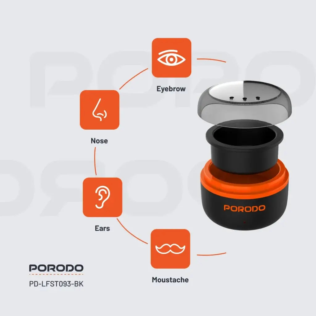 جهاز تسخين شمع صغير مع عدة ازالة الشعر من بورودو لايف ستايل | Porodo Lifestyle Mini Wax Heater & Hair Removal Kit