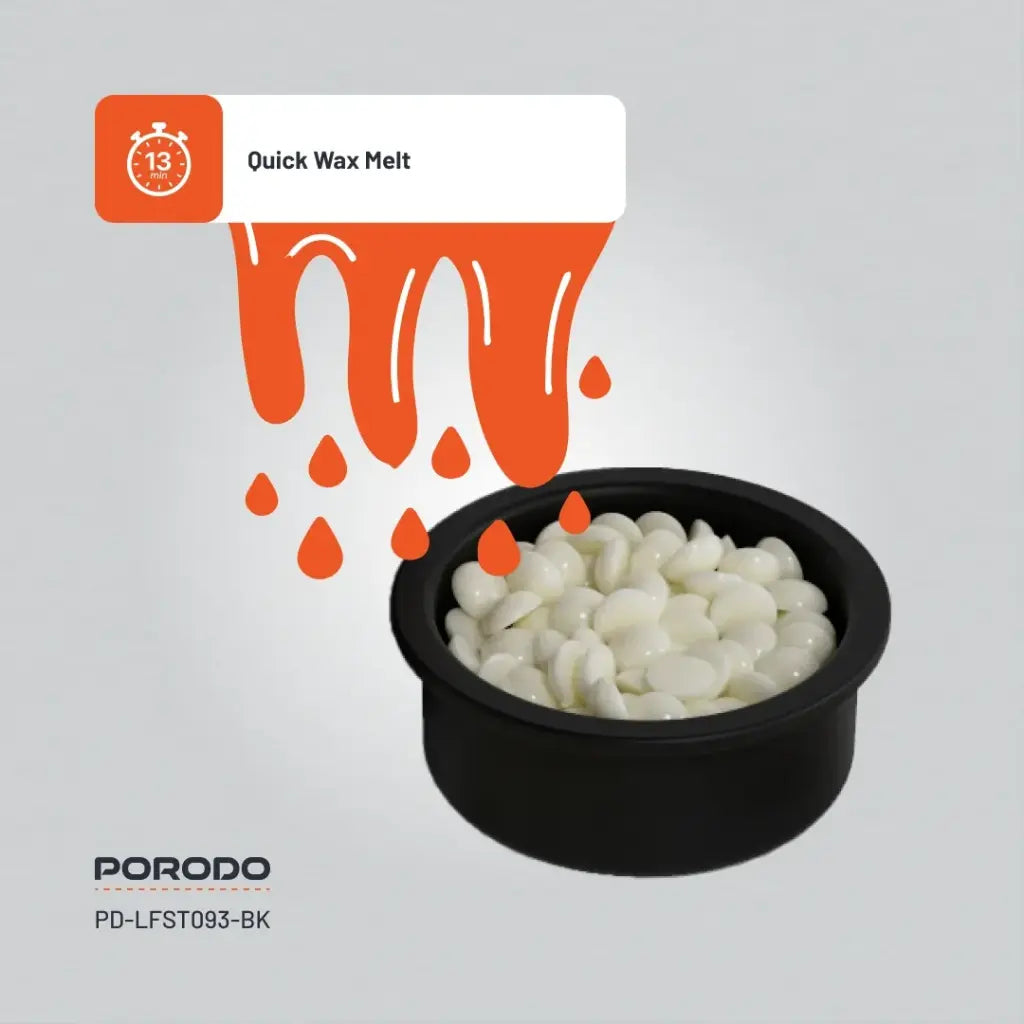 جهاز تسخين شمع صغير مع عدة ازالة الشعر من بورودو لايف ستايل | Porodo Lifestyle Mini Wax Heater & Hair Removal Kit