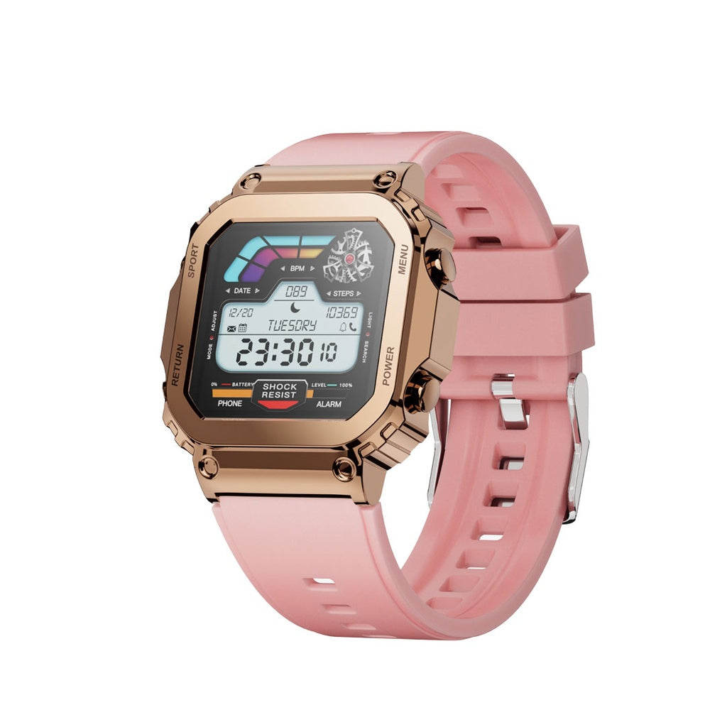 بورودو ساعة ذكية بطابع كلاسيكي مع سوار معدني و سوار سيليكون | Porodo Vintage Smart Watch With Metal Strap & Silicon Strap