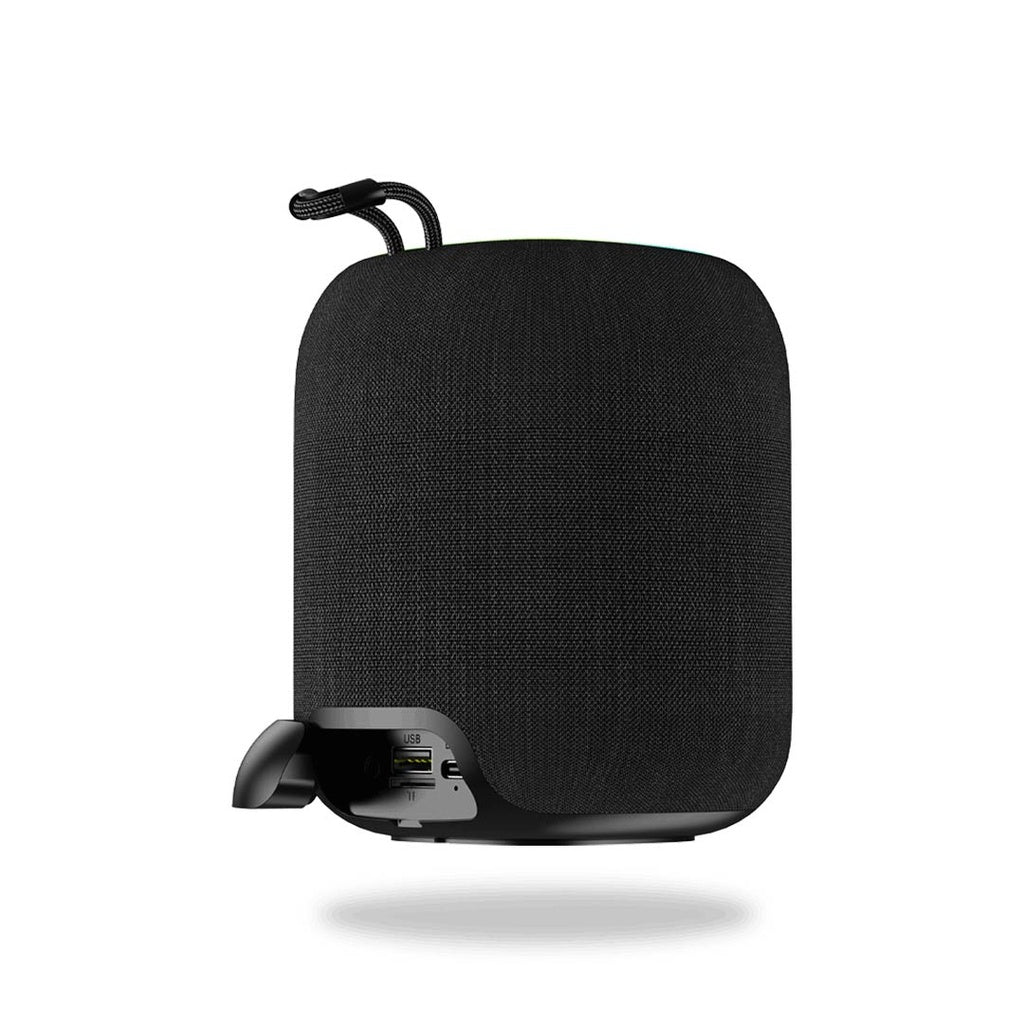 بورودو ساوندتيك فلير سماعة بلوتوث ميني بقدرة 5 واط - اسود | Porodo Soundtec Flare 5W Mini Bluetooth Speaker - Black