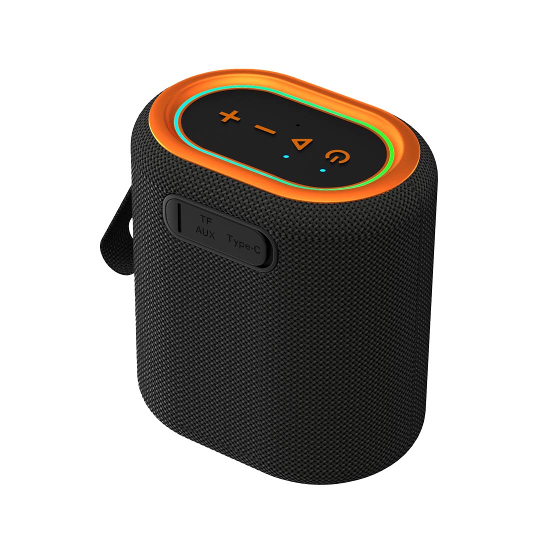 سبيكر بورودو ساوندتيك TWS بقوة 12 واط - اسود | Porodo Soundtec TWS Speaker 12W - Black.