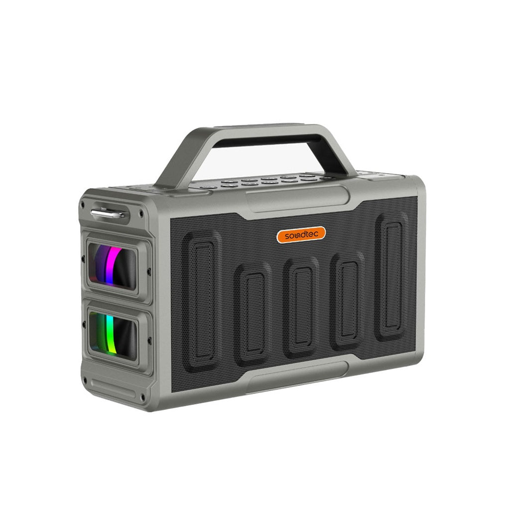 سبيكر بورودو ساوندتيك للحفلات بقدرة 100 واط - اسود | Porodo Soundtec TWS Party Speaker 100W - Black.