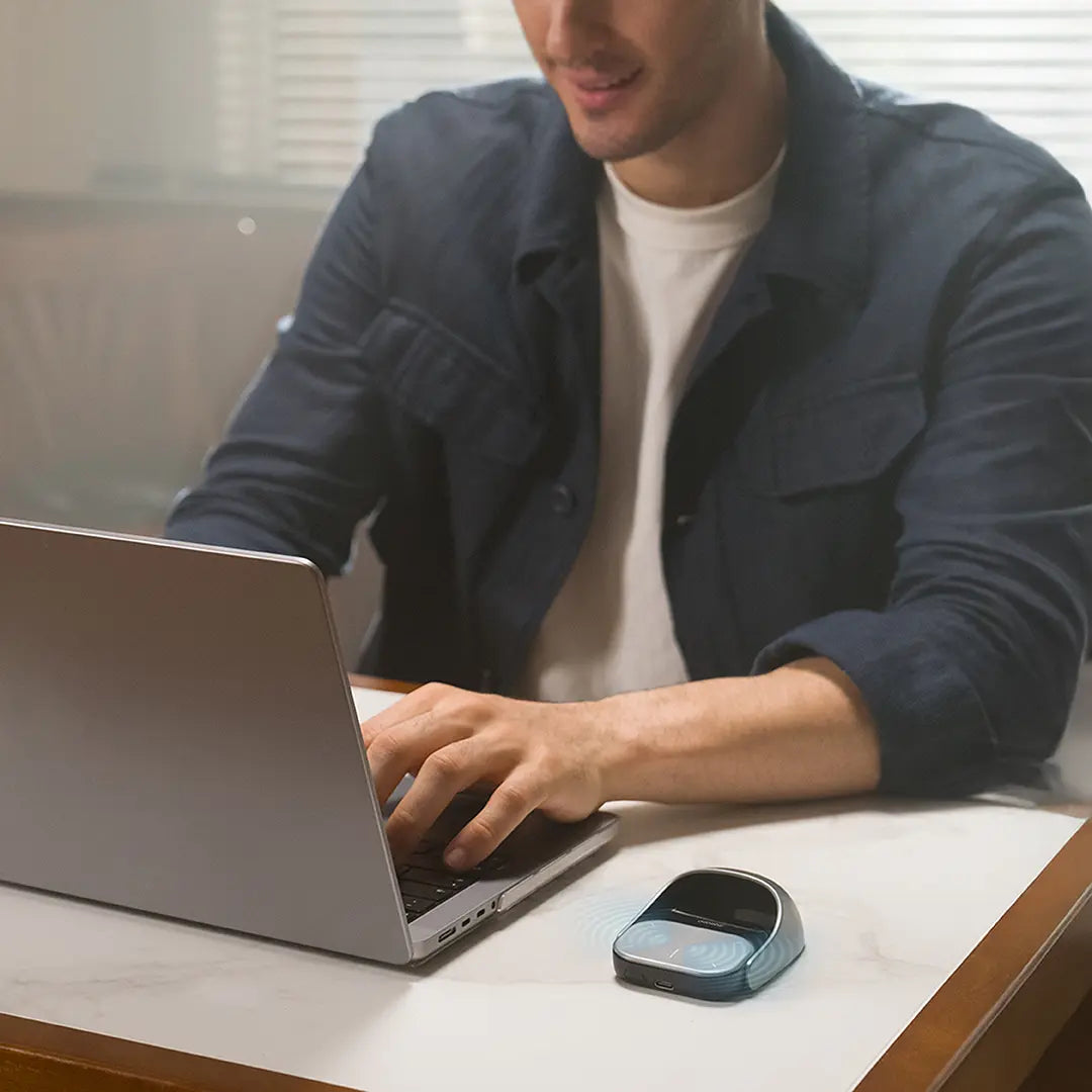 ماوس بورودو فيريو اللاسلكي الذكي - رمادي | Porodo Vireo Smart Wireless Mouse - Gray