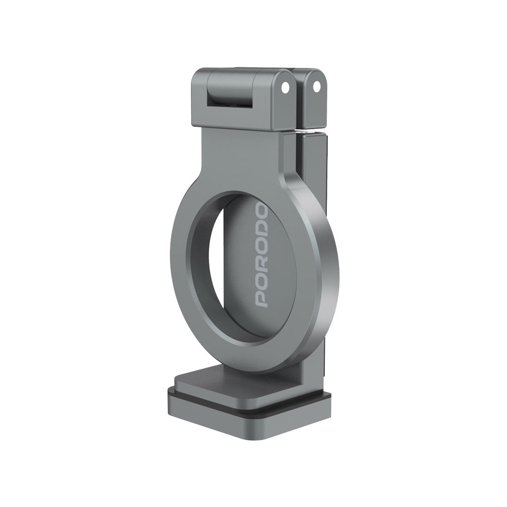 حامل هاتف مغناطيسي للمكتب بزاوية دوران 360 درجة قابل للطي من بورودو - اسود | Porodo Magnetic Desk Mount with 360° Rotation Folding - Black