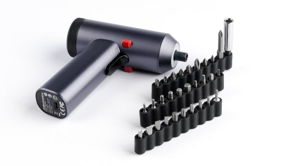 Powerology 30-in-1 Electric Screwdriver Gun Digital Display & 6-Speed Levels - مفك كهربائي باورولوجي 30 قطعة – متعدد السرعات بشاشة رقمية