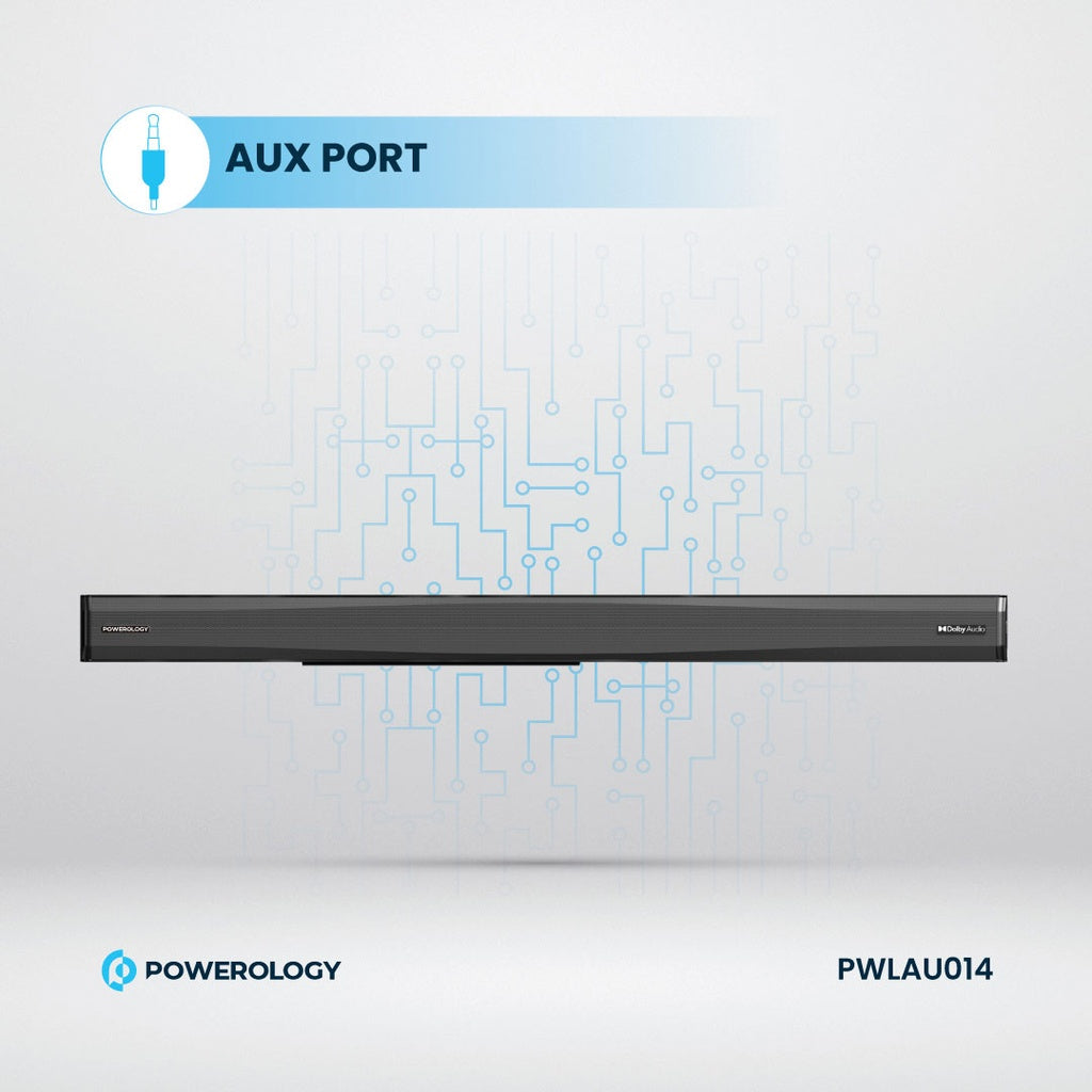 نظام سماعات المسرح المنزلي  5.1CH من باورولوجي - اسود | Powerology 5.1CH Home Theater Speaker System – Black