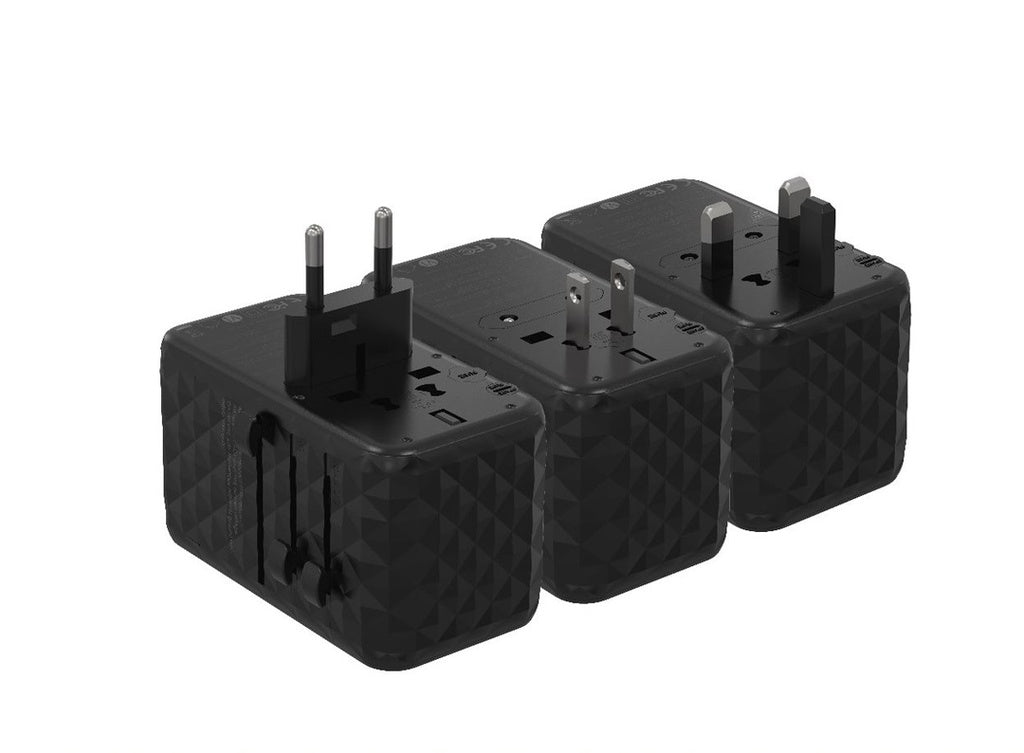 باورولوجي شاحن GaN عالمي فائق السرعة باربعة منافذ وبقدرة 100 واط | Powerology 4-Port Universal GaN Super Charger 100W.