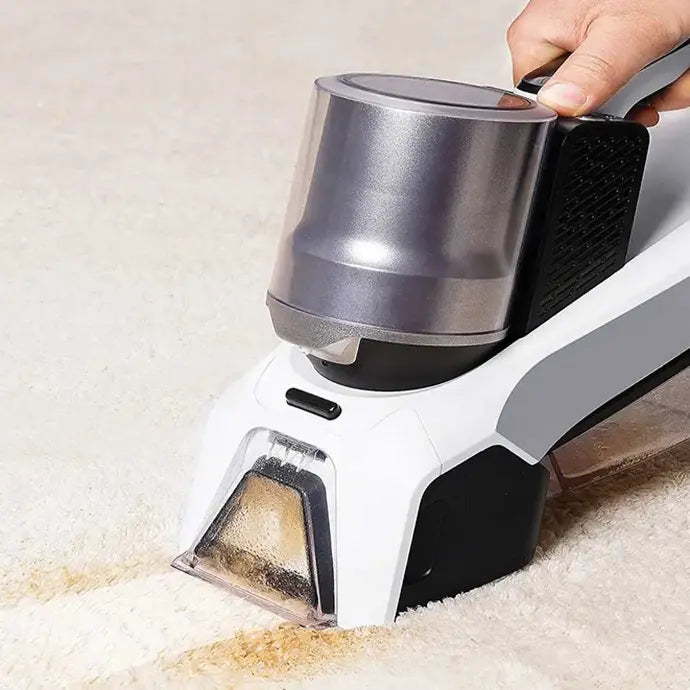 مكنسة باورولوجي المحمولة لتنظيف البقع بقوة 60 واط - ابيض | Powerology Spot Cleaner 60W - White.
