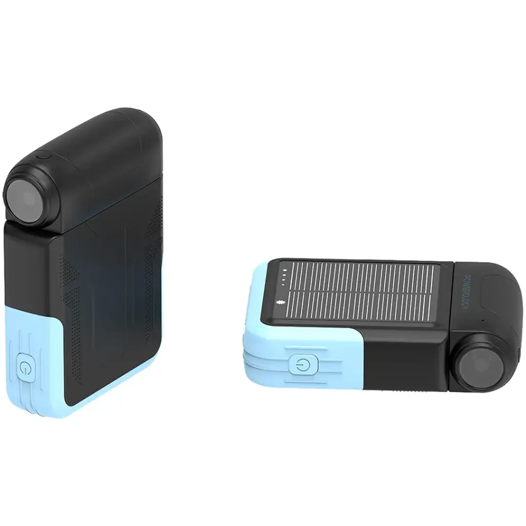 باور بانك باورولوجي الشمسي بسعة 10,000 مللي امبير - اسود | Powerology Solar Power Bank 10000mAh – Black