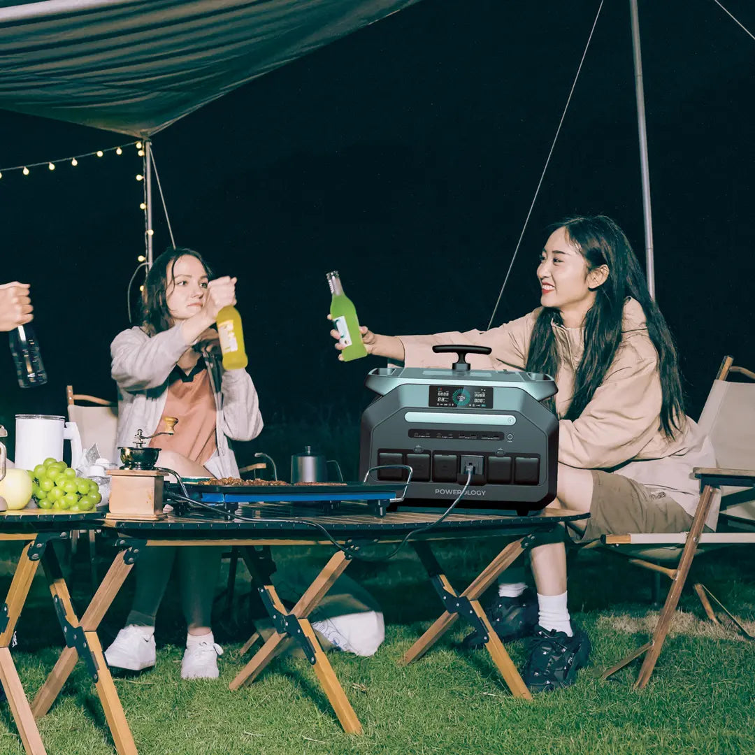 مولد طاقة محمول مع عجلات بقدرة 2500 واط - اسود | Powerology Portable Trolley Type Power Generator 2500W – Black