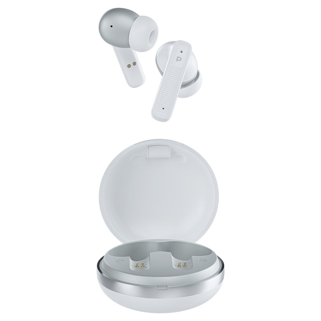 سماعات باورولوجي TWS اللاسلكية بمايكرفون رباعي وعزل ضوضاء | Powerology TWS Earphone with Quad Mic ENC.