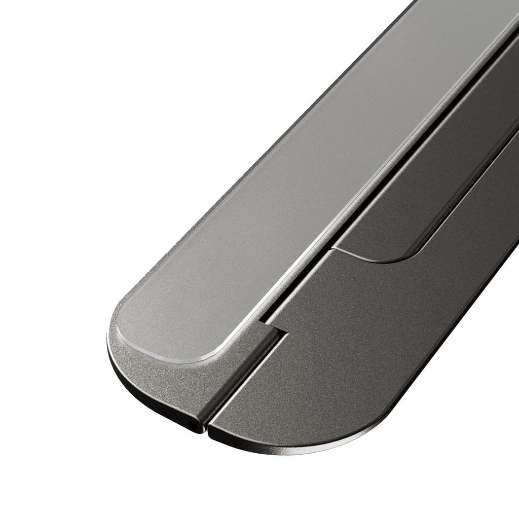 حامل لابتوب باورولوجي المنيوم قابل للطي ومحمول - رمادي | Powerology Aluminum Foldable and Portable Laptop Stand – Grey.