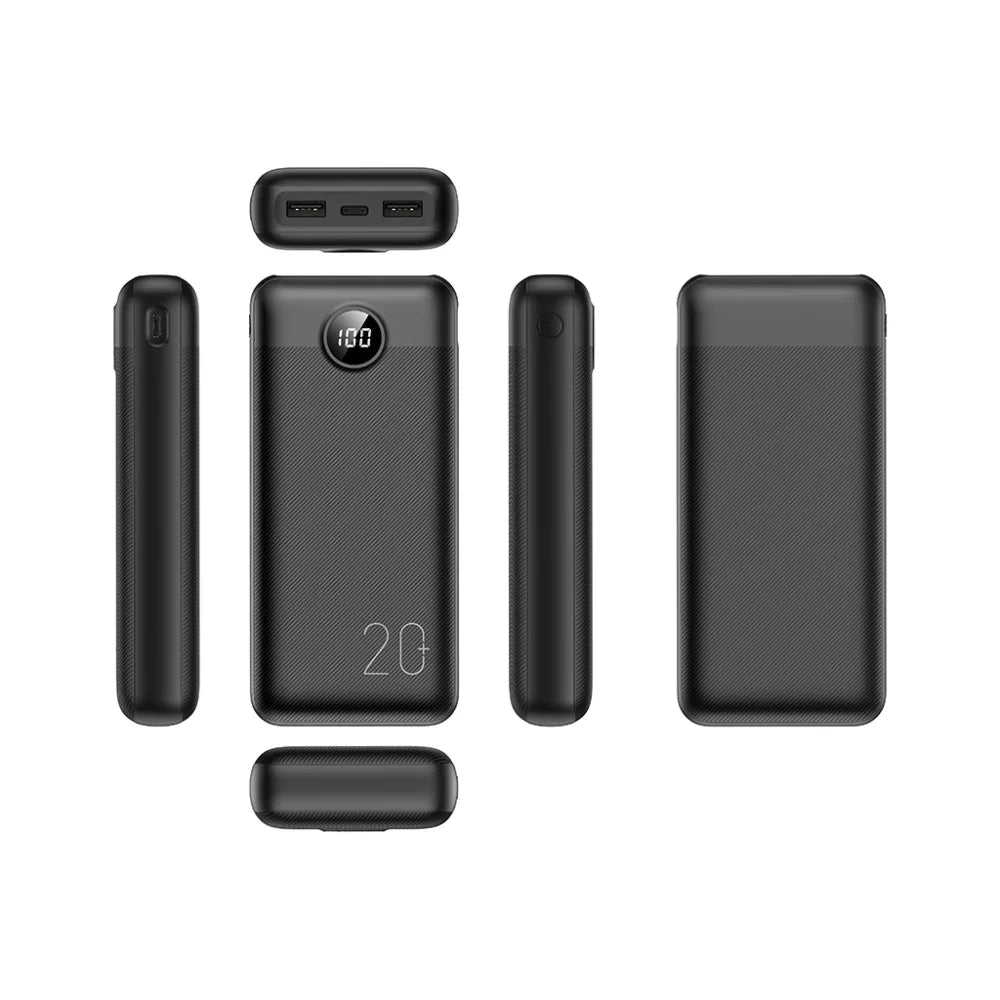 باور بانك بسعة 20 الف ميلي أمبير بقدرة 20 واط مع ثلاث منافذ من راف باور - RAVPower 20000mAh PD 20W 3-Port USB C Power Bank