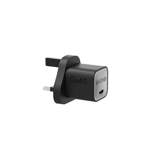 RAVPower 20W USB-C Wall Charger PC1055 Compact GaN PD Fast Charger - شاحن راف باور 20 واط تايب سي صغير الحجم، سريع وآمن بتقنية GaN