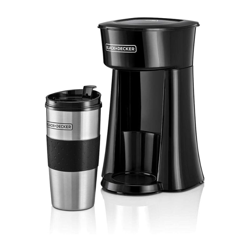 ماكينة صنع القهوة بلاك أند ديكر مع كوب سفر | Black&Decker DCT10-B5 Coffee maker with travel mug