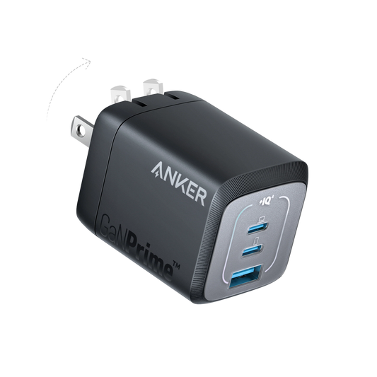 Anker Prime 67W GaN Wall Charger 3 Ports - شاحن حائط أنكر برايم 67 واط جالون 3 منافذ