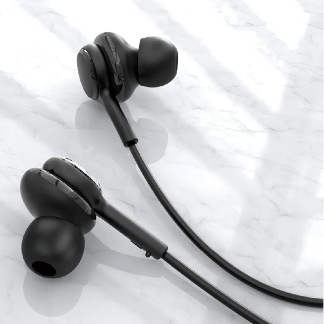 سماعات ويوو ستيريو EB310 السلكية بمنفذ 3.5 ملم - اسود | WiWU 3.5mm Audio Jack EB310 Stereo Earbuds - Black