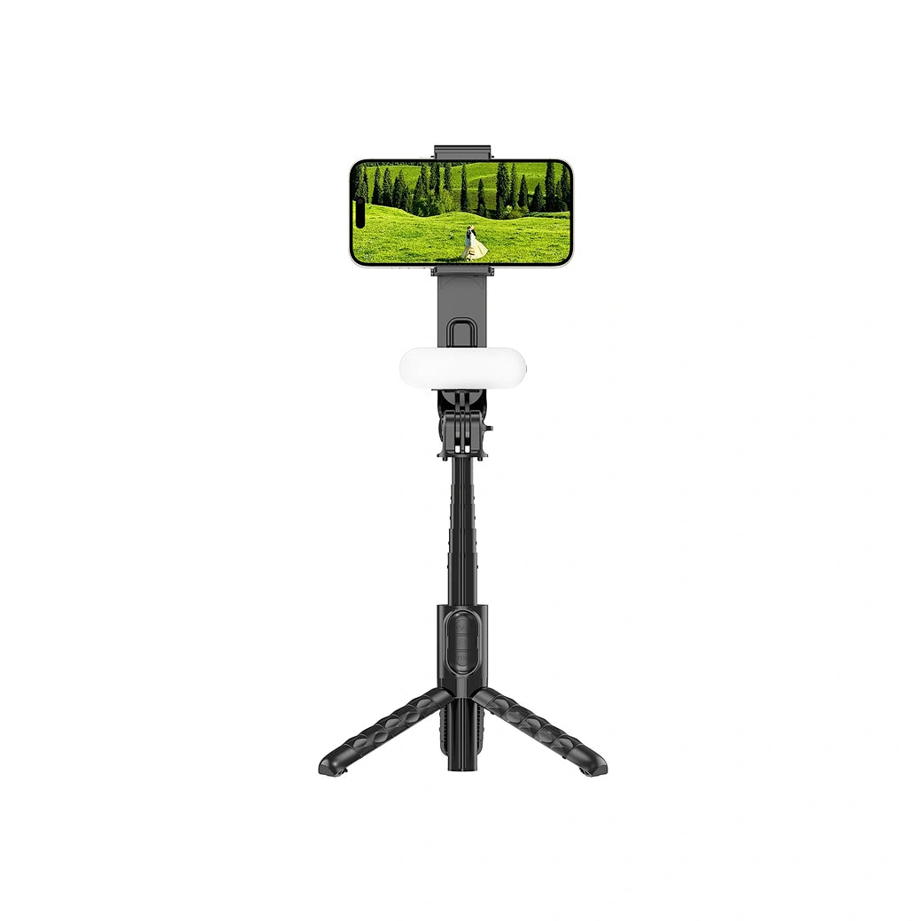 عصا سيلفي ويوو SE013 لاسلكية محمولة مع اضائة قابلة للطي | WiWU Wireless Connection Portable Selfie Stick with Foldable Light