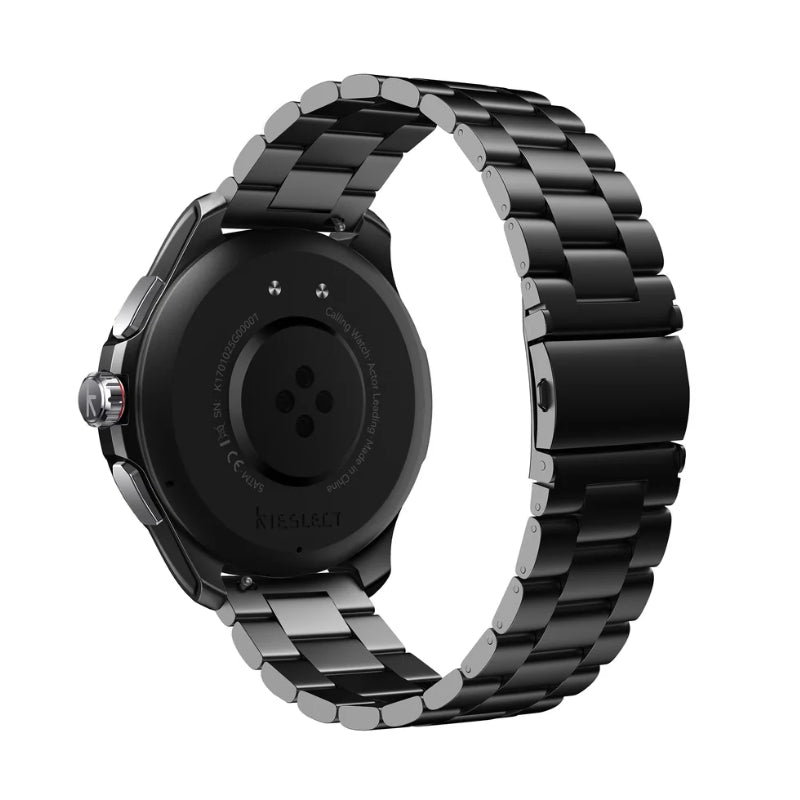 Kieslect Calling Watch Actor Luxury Smartwatch with AMOLED Display & Bluetooth Calling - ساعة اكتور ليدنك ذات التسجيل الصوتي من كيسيلكت باللون الاسود