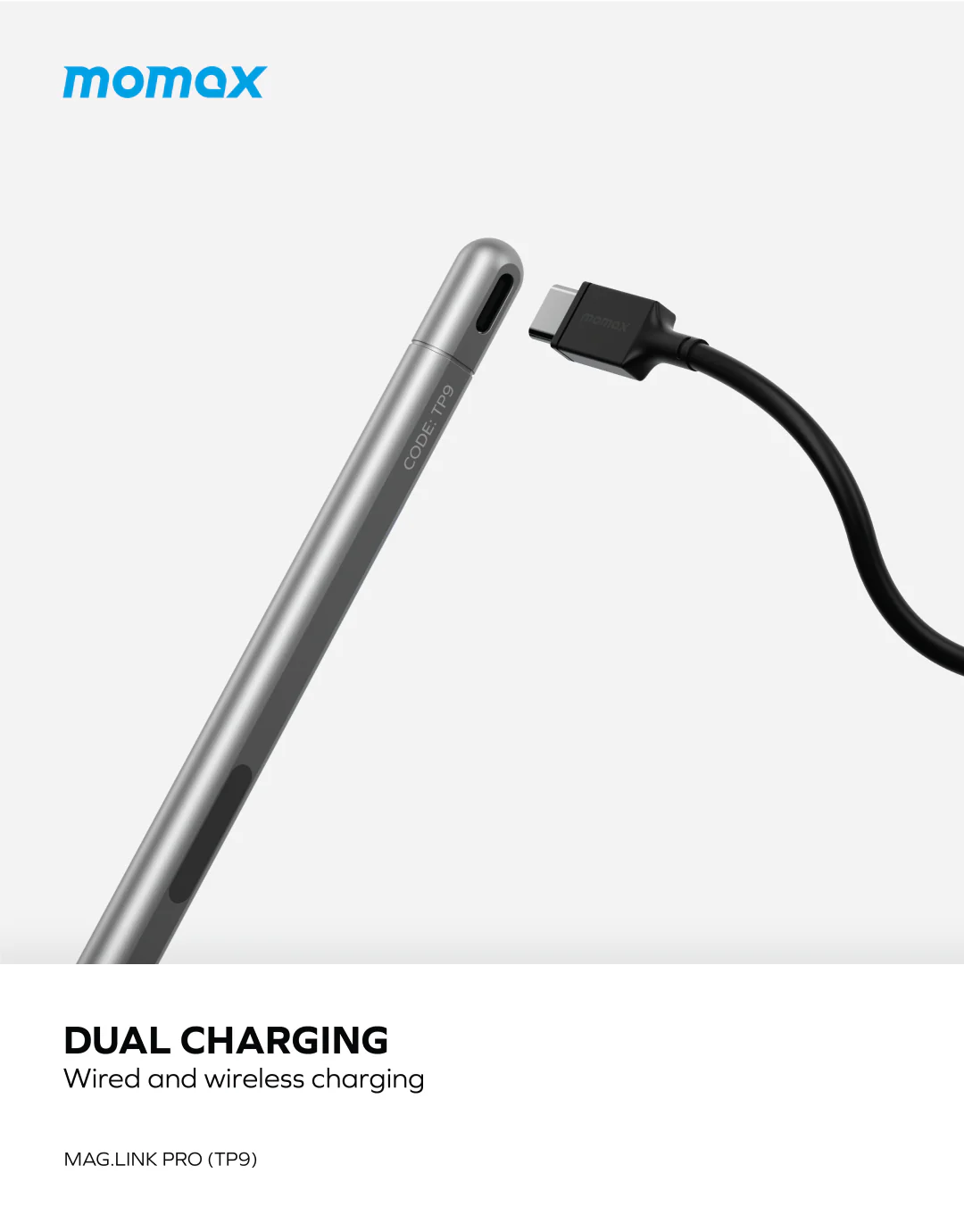 Momax Mag.Link Pro Pen | Magnetic Active Stylus for iPad - قلم موماكس ماج لنك برو, قلم الكتروني مغناطيسي احترافي لاجهزة Ipad