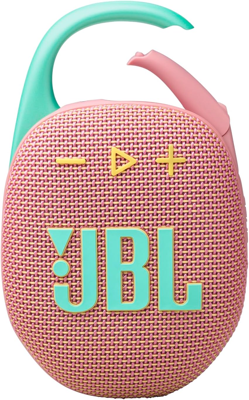 JBL Clip 5 Portable Waterproof Bluetooth Speaker with Carabiner | سبيكر جي بي ال كليب 5 بلوتوث محمولة مقاومة للماء والغبار