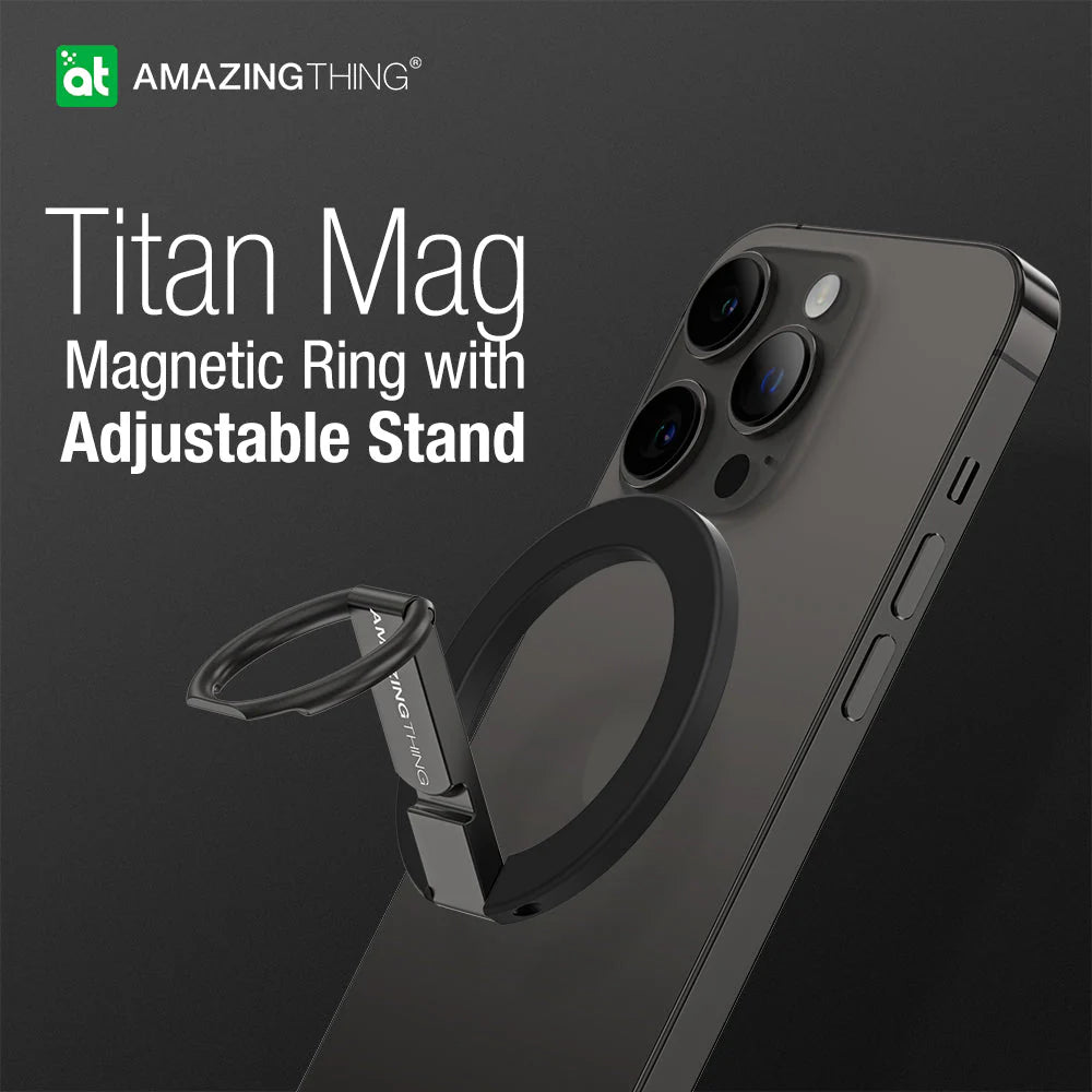 حامل هاتف اميزنك ثنك تايتان ماغ المغناطيسي مع قاعدة قابلة للتعديل | AMAZINGTHING Titan Mag Magnetic Grip With Adjustable Stand