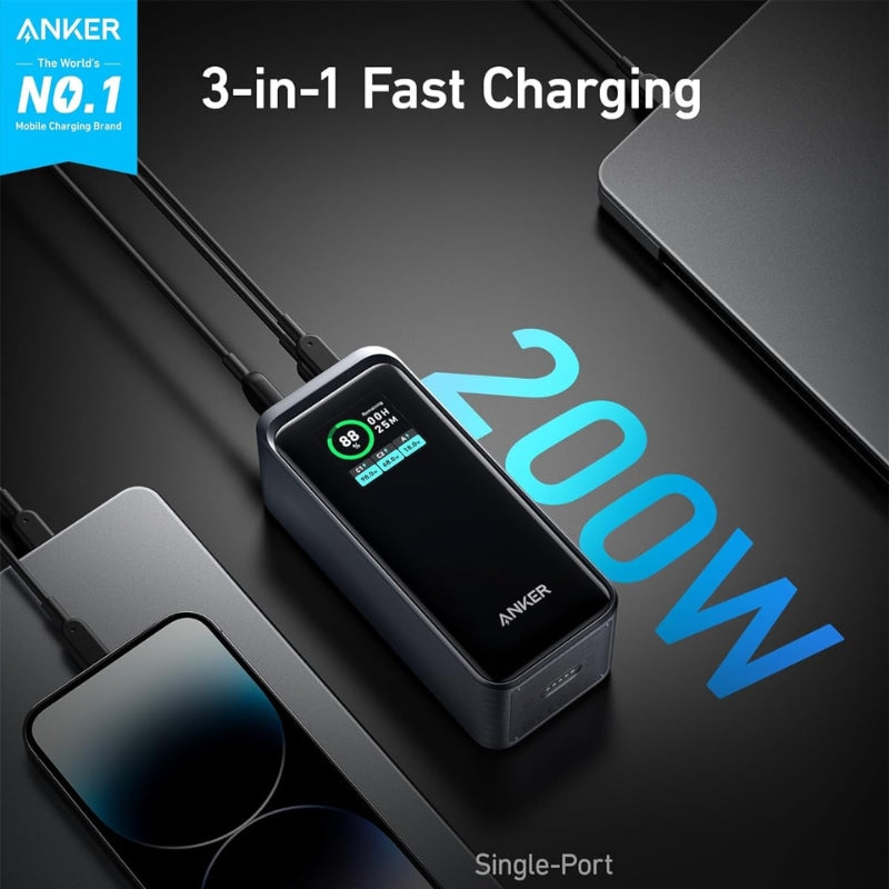 Anker Prime Power Bank 20K mAh 200W - باور بانك عالي السعة 200 وات من انكر