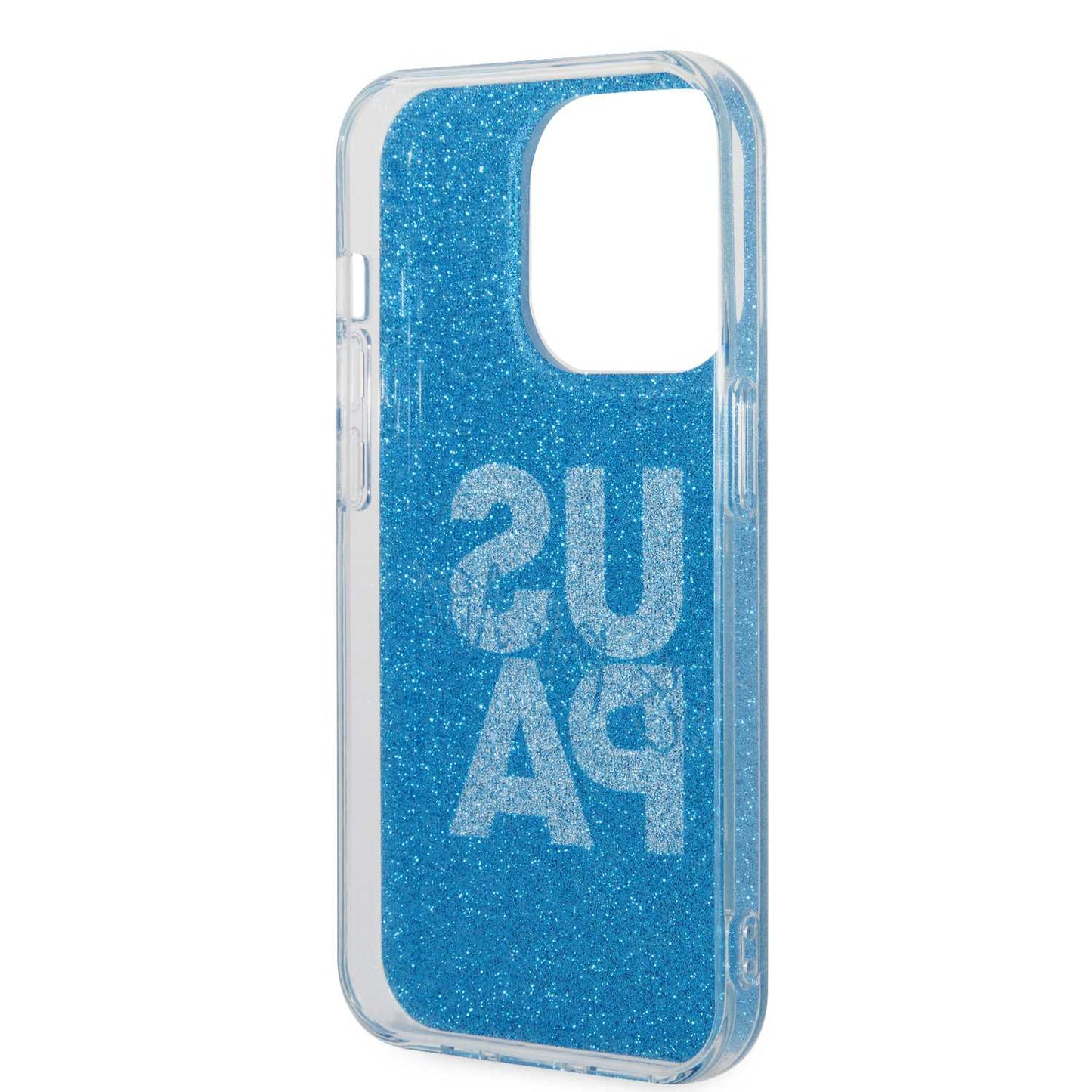 U.S. Polo Assn. IML Glitter Script Hard Case for iPhone 15 Pro Max | كفر يو اس بولو بلمعة IML وتصميم نصي لهاتف ايفون 15 برو ماكس