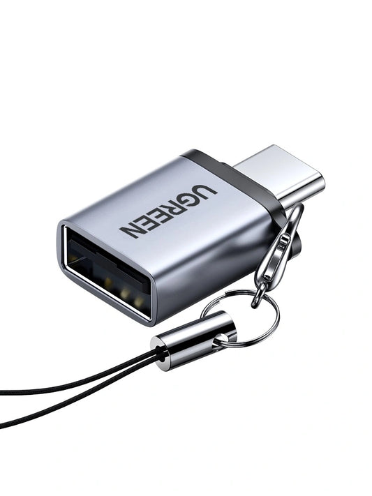 محول OTG يو جرين يو اس بي اي الى يو اس بي سي - رمادي | UGREEN Type-C 3.1 to USB 3.0 A OTG Adapter – Gray