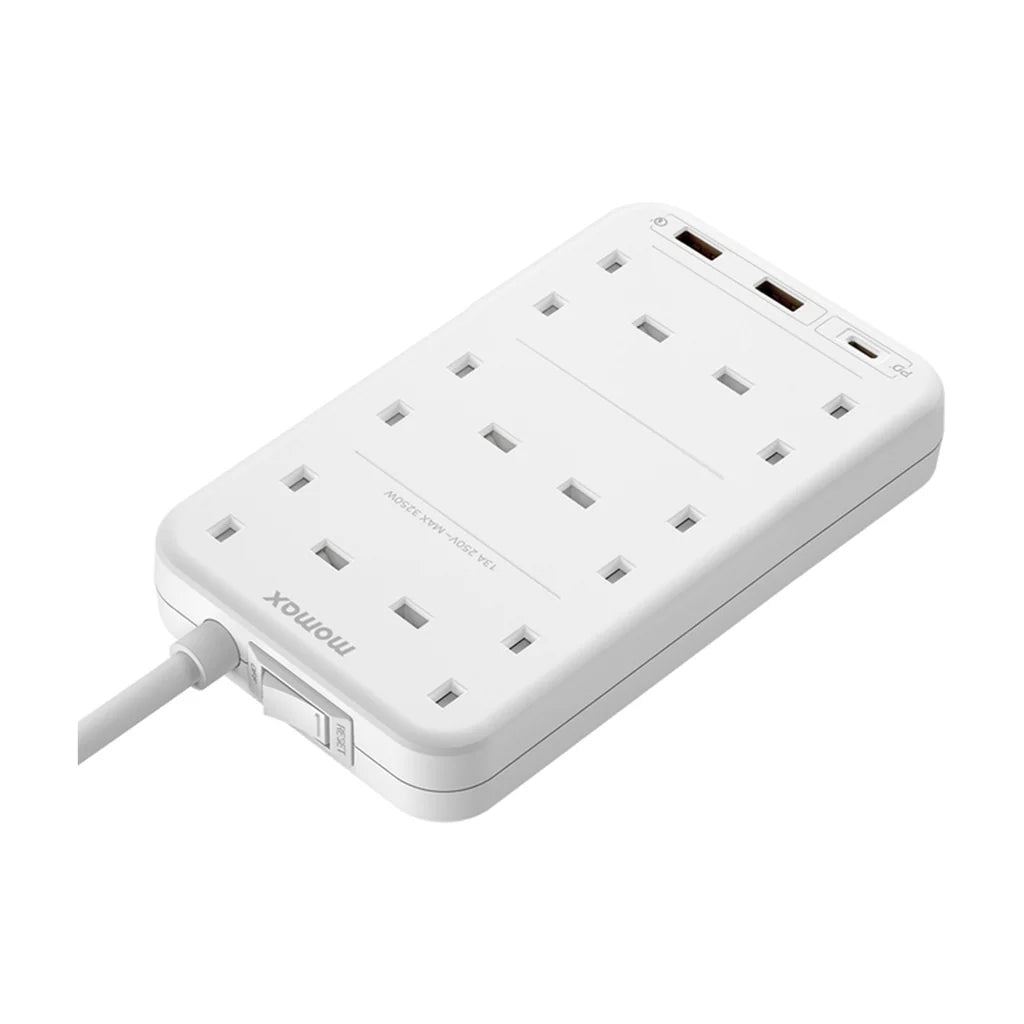 Momax ONEPLUG 6-Outlet Power Strip - مشترك كهربائي موماكس وان بلاج بـ6 منافذ طاقة