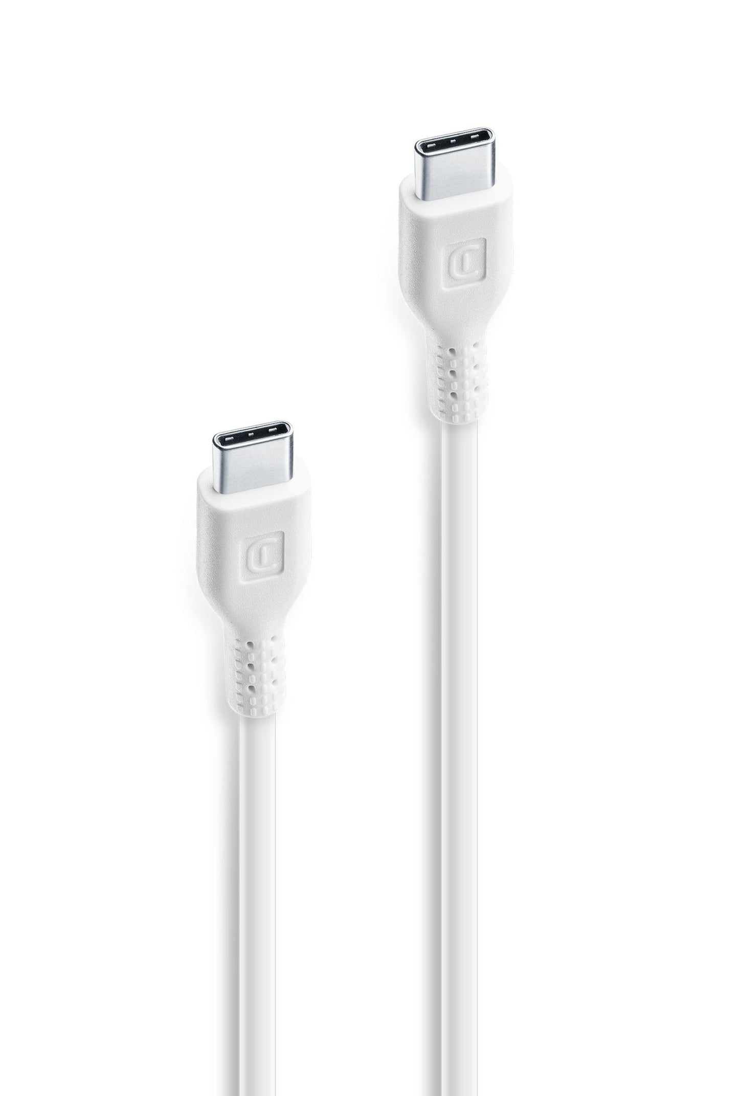 Cellularline Power Cable 120cm USB-C to USB-C  - كيبل شحن الطول 120 سم يو اس بي سي الى يو اس بي سي من سيليلار لاين