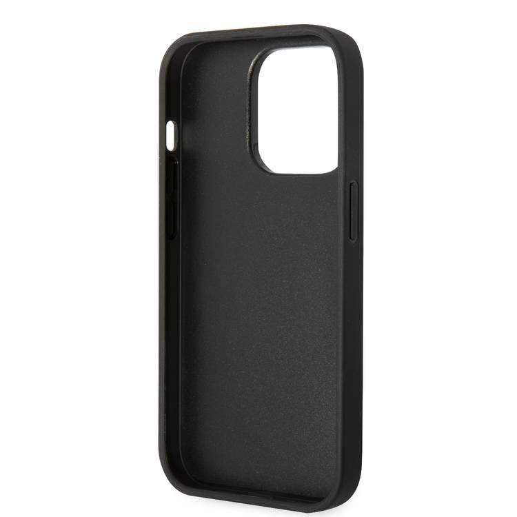 U.S. Polo Assn. PU Leather Mesh Pattern Case for iPhone 15 Pro Max | كفر يو اس بولو جلد بنمط شبكي لهاتف ايفون 15 برو ماكس