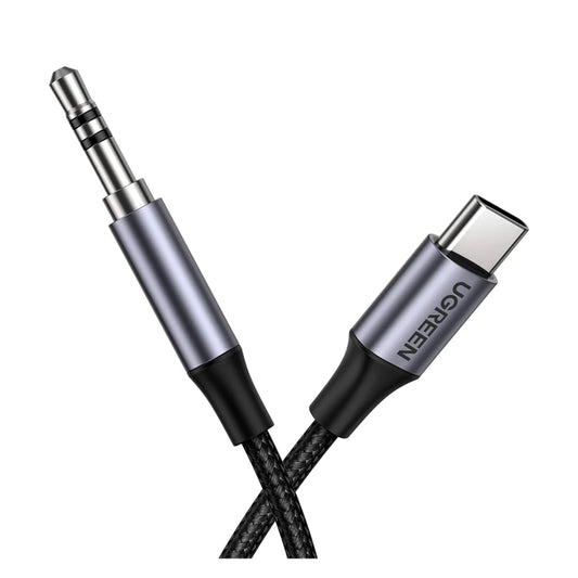 Adaptora Dengî ya UGREEN USB-C bo 3.5mm, 1m | Kabloya Dengî ya UGREEN 30633 USB-C bo 3.5mm – 1M