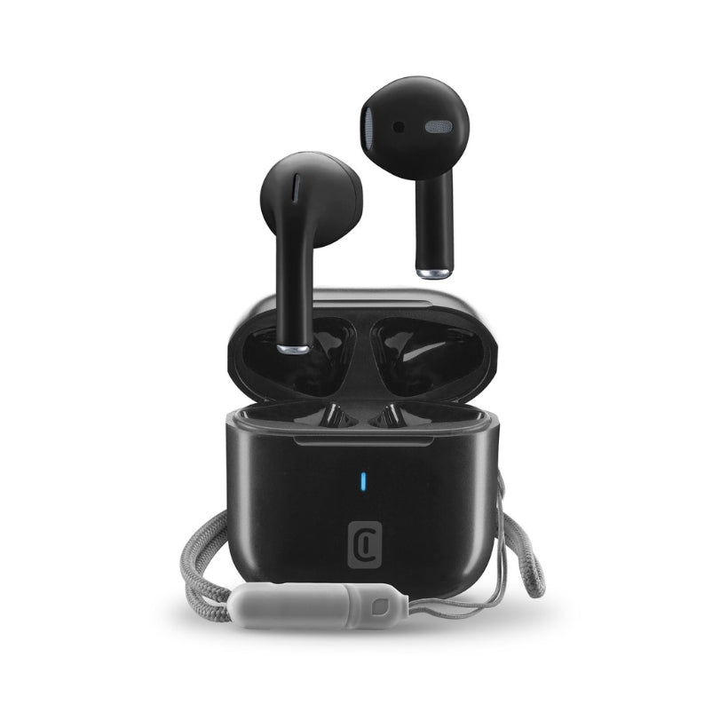 Cellularline Wireless Earbuds with ANC & 25h Battery - سماعة بلوتوث لاسلكية مع عزل الضوضاء 25 ساعة من Cellularline
