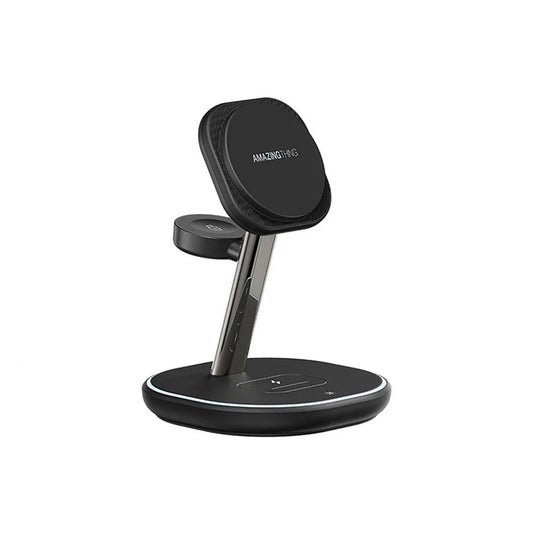قاعدة الشحن اميزنك ثنك ثاندر برو 3 في 1 مع ستاند وبقدرة شحن 22.5 واط | AMAZINGTHING Thunder Pro Mag 3-in-1 Charging Station With Stand – 22.5W