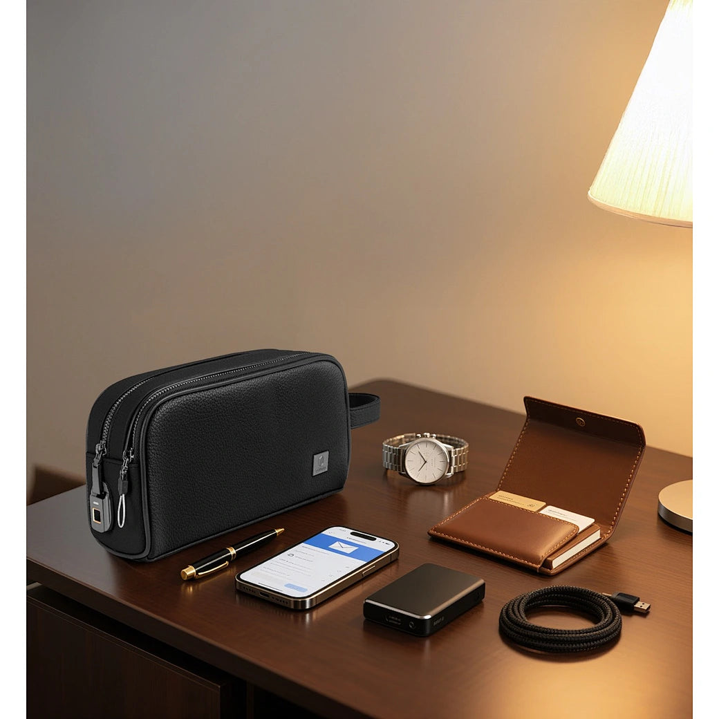 حقيبة جلد ويوو فانتوم برو ببصمة الاصبع الذكية | WiWU Phantom Pro Smart Fingerprint Leather Bag