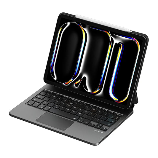 ماجيك كيبورد ويوو MK-003 مع اضائة خلفية وحافظة مغناطيسية للايباد اير 10.9 / 11 انش | WIWU Magic Keyboard MK-003 Tablet Magnetic Adsorption Keyboard Case with Backlit for iPad Air 2024 (10.9/11)