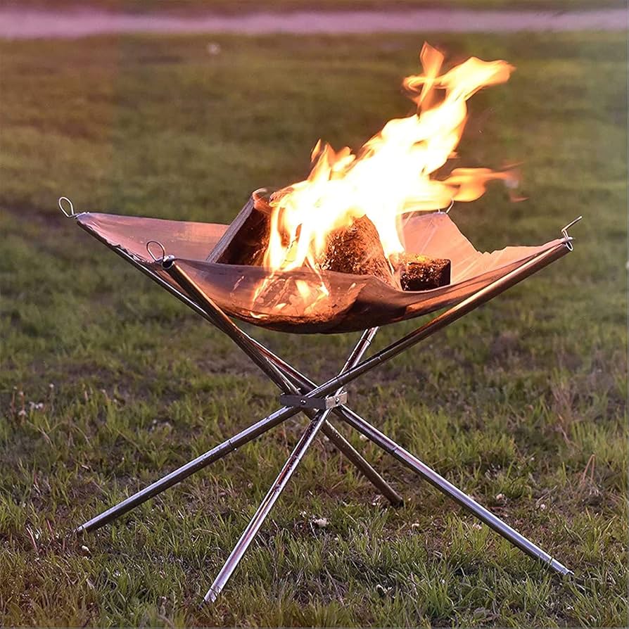 حامل نار التخييم المحمول من جرين لايون | Green Lion Portable Bonfire Stainless Steel Stand
