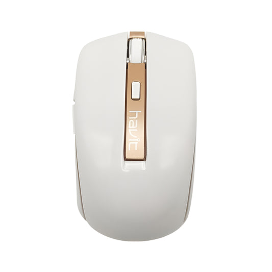Havit Wireless Mouse 2.4GHz – Ergonomic Design with Gold Accents - ماوس من هافيت لاسلكي بتقنية 2.4GHzGHz