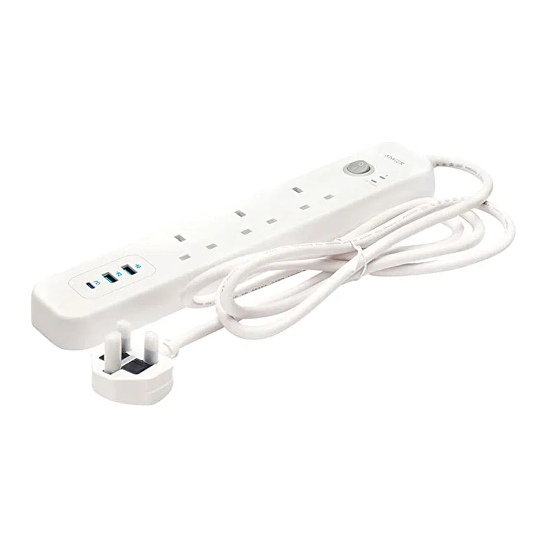 Anker PowerExtend 6-in-1 Power Strip, 2m Cable | وصلة كهرباء انكر بور اكستيند, 6 في 1, كيبل بطول 2م