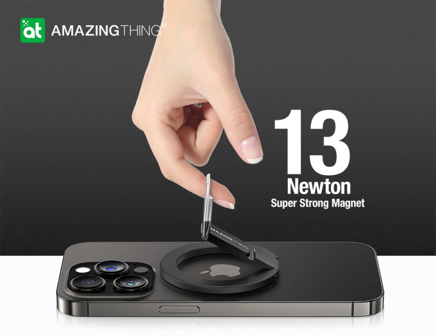 حامل هاتف اميزنك ثنك تايتان ماغ المغناطيسي مع قاعدة قابلة للتعديل | AMAZINGTHING Titan Mag Magnetic Grip With Adjustable Stand