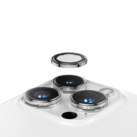 Momax Camera Lens Protector for iPhone 15 / 15 Plus | Silver - واقي عدسات الكاميرا موماكس لايفون 15 و ايفون 15 بلس |  اللون فضي
