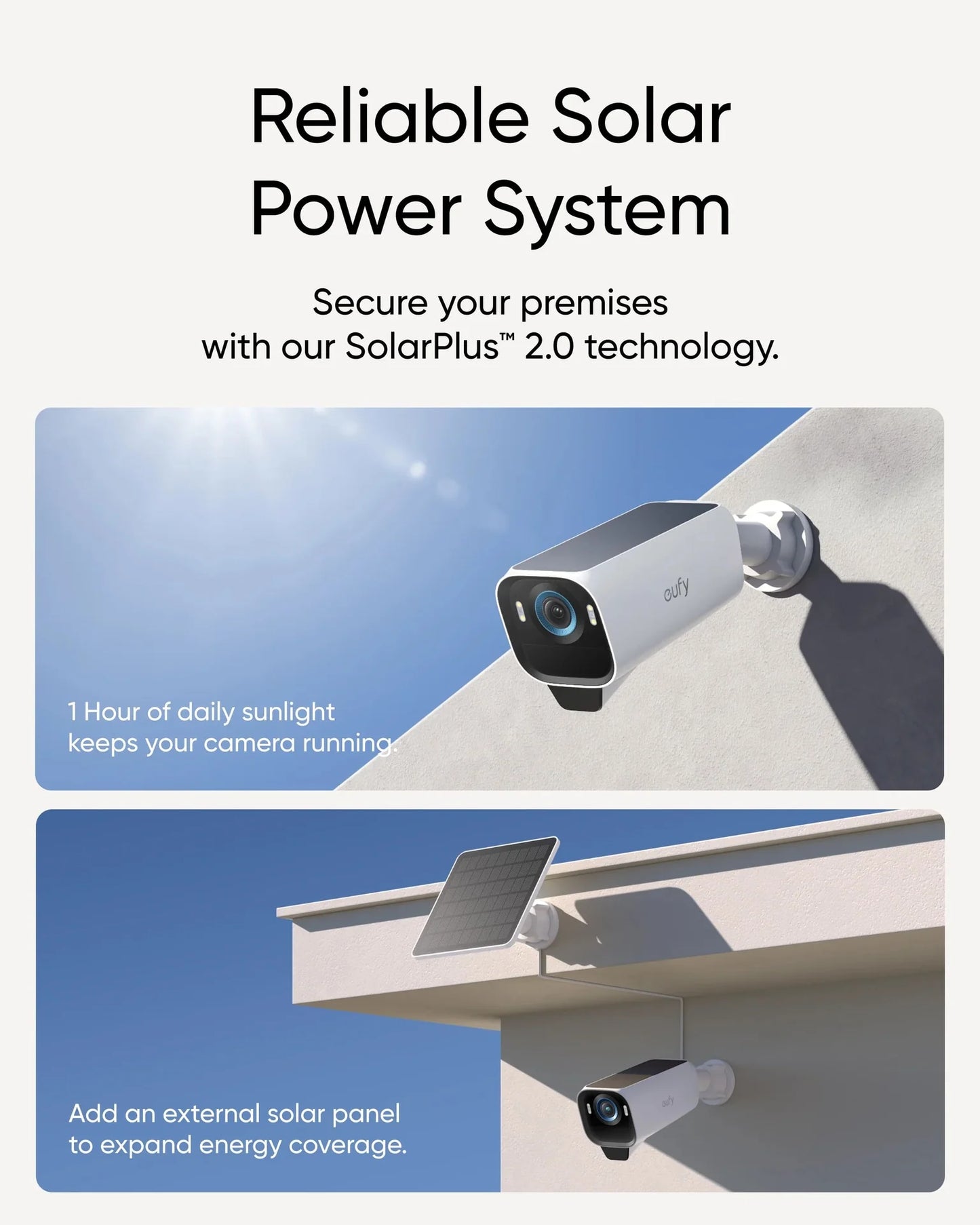 Anker Eufy Security EufyCam S3 Pro 2-Cam Kit, 4K Solar Outdoor Cameras | طقم كامرتين يوفي كام S3 برو, طاقة شمسية, مراقبة خارجية بدقة 4K