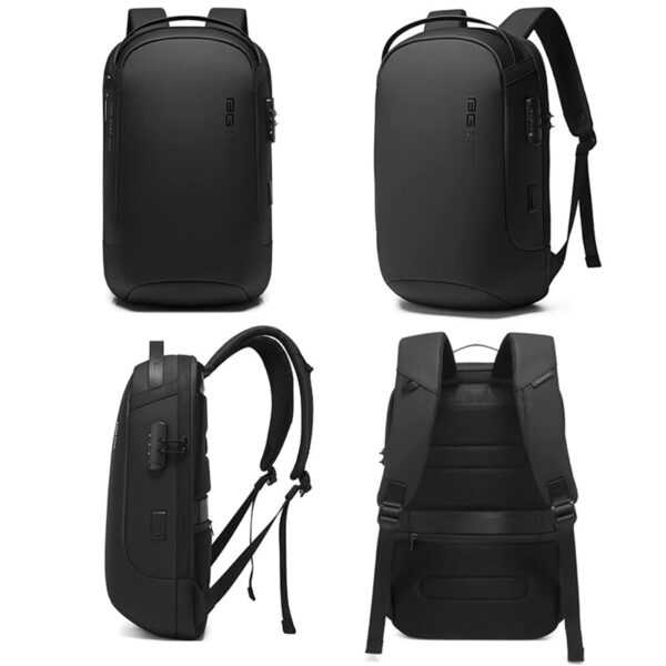 حقيبة ظهر بانجي مضادة للسرقة مقاومة للماء للرجال - اسود | BANGE Men Waterproof Anti-theft Backpack – Black